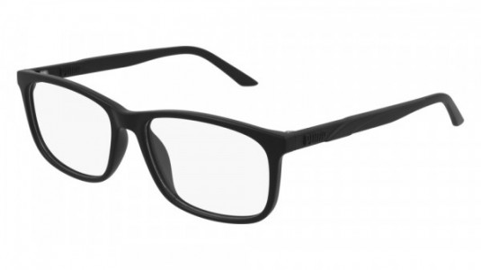 Puma PU0333O Eyeglasses, 001 - BLACK with TRANSPARENT lenses