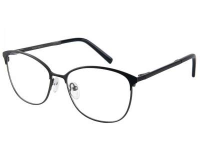 Baron 5306 Eyeglasses, Matte Gunmetal With Matte Black
