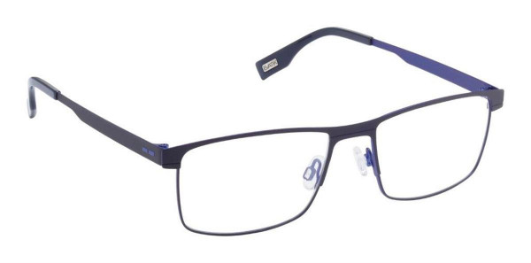 Evatik E-9211 Eyeglasses, M201-NAVY SILVER
