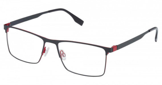 Evatik E-9204 Eyeglasses, M203-CHARCOAL RED
