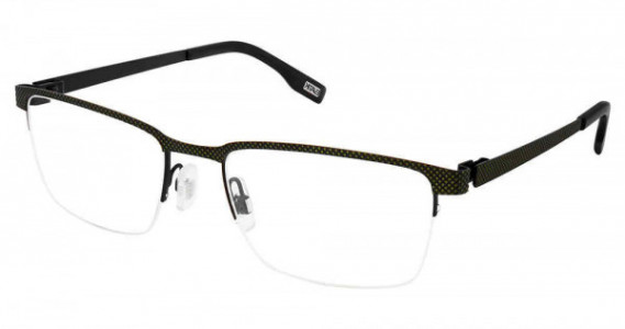 Evatik E-9184 Eyeglasses, M216-OLIVE BLACK