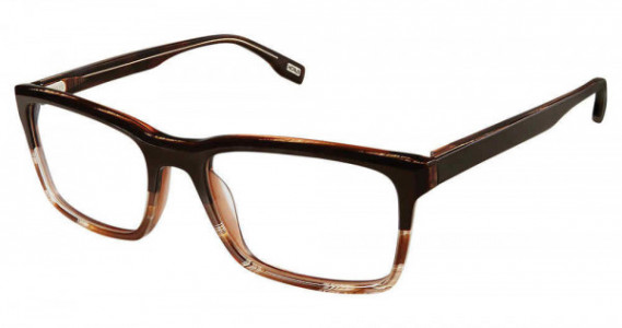 Evatik E-9173 Eyeglasses, 967-BROWN HORN