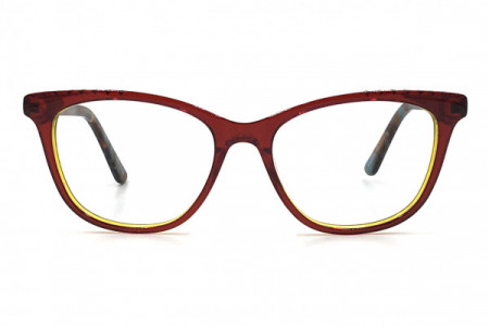 Italia Mia IM761 LIMITED STOCK Eyeglasses, Red Multi Amber