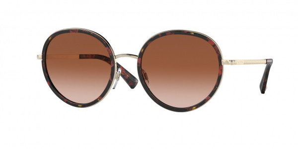 Valentino VA2051 Sunglasses, 300313 RED HAVANA (RED)