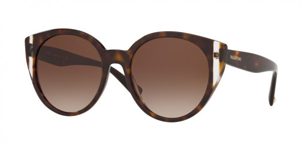 Valentino VA4038 Sunglasses, 500213 HAVANA/CRYSTAL (BROWN)