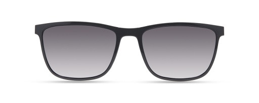ECO by Modo FERN Eyeglasses, BLACK- SUN CLIP