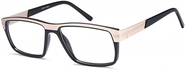 Di Caprio DC214 Eyeglasses, Black Gold