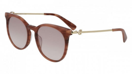 Longchamp LO693S Sunglasses, (275) NUDE HORN
