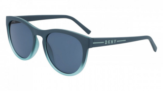 DKNY DK536S Sunglasses, (370) MATTE TEAL/LT BLUE GRADIENT