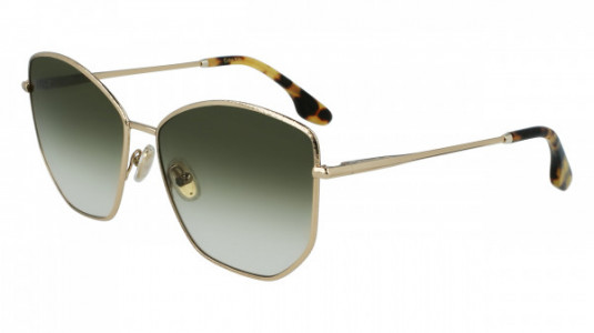 Victoria Beckham VB225S Sunglasses, (700) GOLD-KHAKI