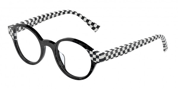 Alain Mikli A03132 KIVA Eyeglasses, 001 KIVA NOIR MIKLI / BLACK WHITE (BLACK)