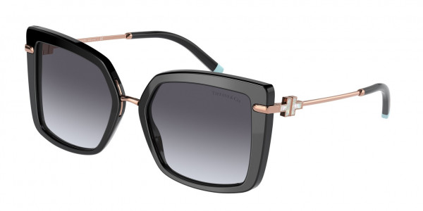 Tiffany & Co. TF4185 Sunglasses, 80013C BLACK GRADIENT GREY (BLACK)