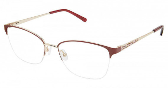 SuperFlex SF-1137T Eyeglasses, S206-BURGUNDY GOLD