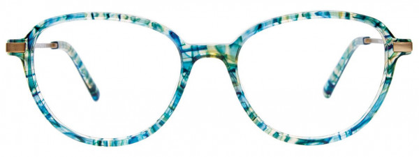 Takumi TK1164 Eyeglasses, 060 - Teal Marbled/Satin Light Olive