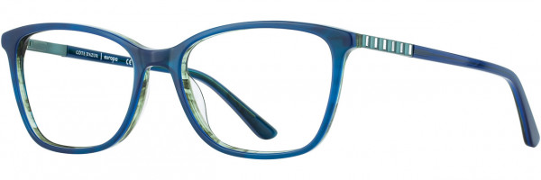 Cote D'Azur Cote d'Azur 299 Eyeglasses, 3 - Navy / Aqua