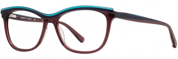 Cinzia Designs Cinzia Ophthalmic 5088 Eyeglasses, 2 - Mulberry / Coastal Teal