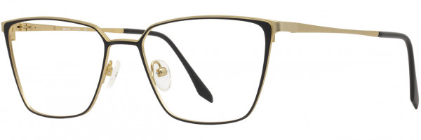 Cinzia Designs Cinzia Ophthalmic 5091 Eyeglasses, 1 - Noir / Satin Gold
