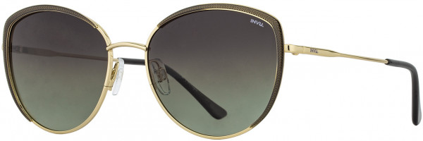INVU INVU Sunwear 244 Sunglasses, 2 - Smoke / Gold
