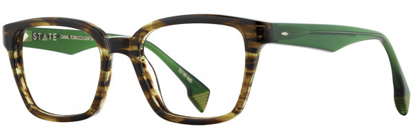 STATE Optical Co Canal Eyeglasses, 2 - Tobacco Leaf Spruce