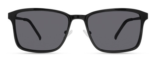 ECO by Modo BASIL Eyeglasses, BLACK/GUN-SUN CLIP