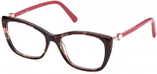 Swarovski SK5416 Eyeglasses, 055 - Coloured Havana