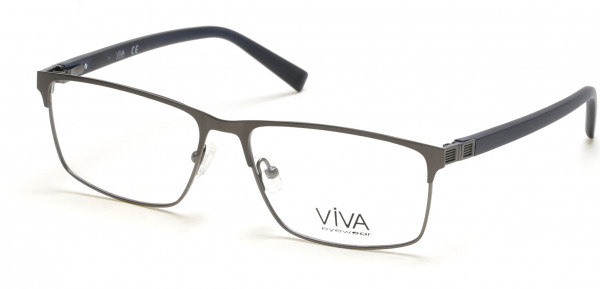 Viva VV4047 Eyeglasses, 007 - Matte Dark Nickeltin