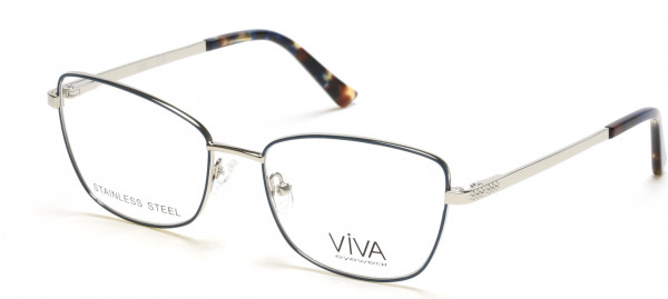 Viva VV4526 Eyeglasses, 091 - Matte Blue