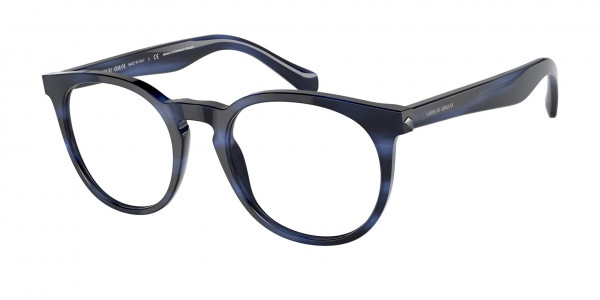 Giorgio Armani AR7214 Eyeglasses, 5901 STRIPED BLUE (BLUE)