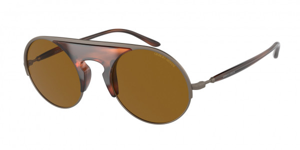 Giorgio Armani AR6128 Sunglasses, 300633 MATTE BRONZE BROWN (COPPER)