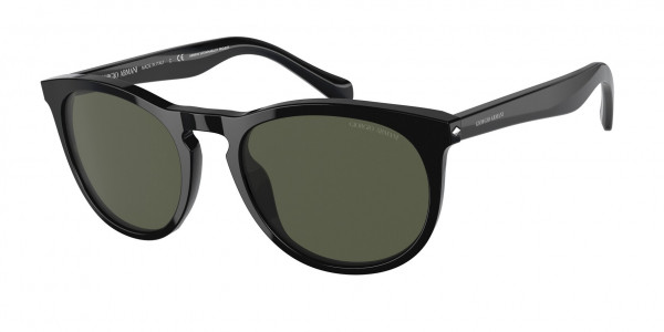 Giorgio Armani AR8149 Sunglasses, 587531 BLACK GREEN (BLACK)