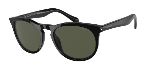 Giorgio Armani AR8149F Sunglasses, 587531 BLACK GREEN (BLACK)