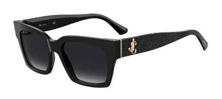 Jimmy Choo Safilo JO/S Sunglasses, 0NS8 BLACK GLITTER