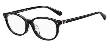 Kate Spade EVANGELINE/F Eyeglasses, 0807 BLACK
