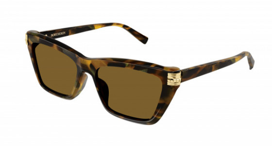 Boucheron BC0118S Sunglasses, 002 - HAVANA with BROWN lenses