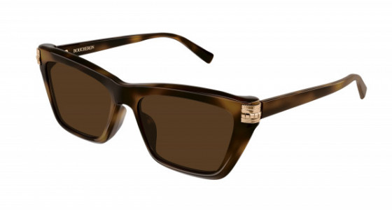 Boucheron BC0118S Sunglasses, 003 - HAVANA with BROWN lenses
