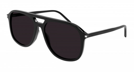 Saint Laurent SL 476 Sunglasses, 001 - BLACK with BLACK lenses