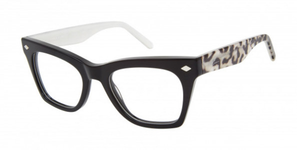 Vince Camuto VO521 Eyeglasses, OXAN BLACK/SNOW LEOPARD