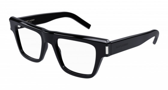 Saint Laurent SL 469 OPT Eyeglasses, 001 - BLACK with TRANSPARENT lenses