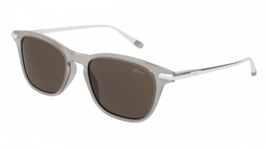 Brioni BR0092S Sunglasses, 004 - GREY with SILVER temples and BROWN lenses