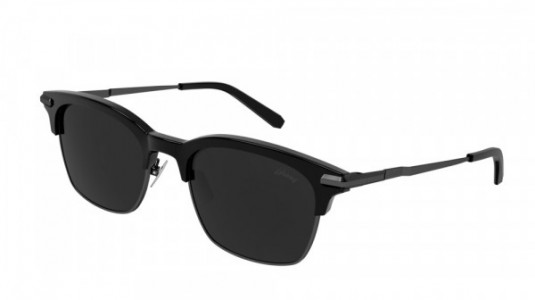 Brioni BR0093S Sunglasses, 001 - BLACK with GREY lenses