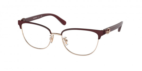 Coach HC5130 Eyeglasses, 9385 BURGUNDY/SHINY ROSE GOLD (VIOLET)
