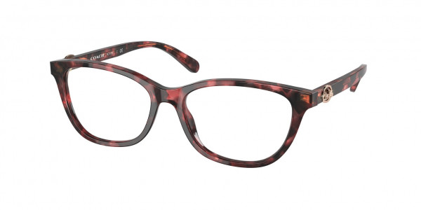 Coach HC6180 Eyeglasses, 5658 MILKY WINE TORTOISE (RED)