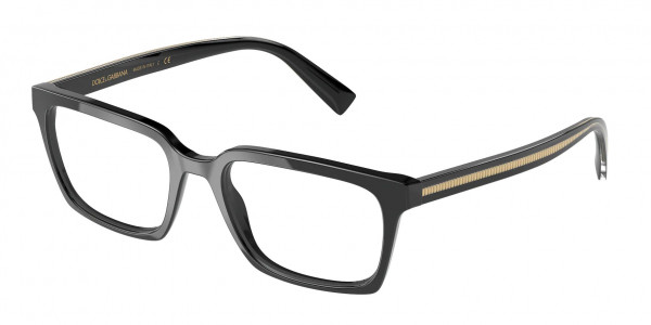 Dolce & Gabbana DG3337 Eyeglasses, 501 BLACK