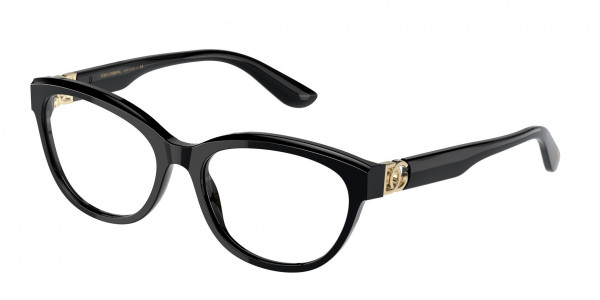 Dolce & Gabbana DG3342 Eyeglasses, 501 BLACK