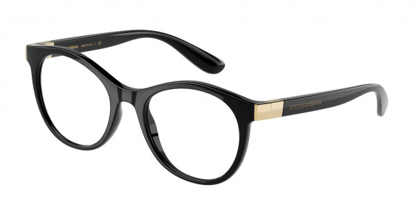 Dolce & Gabbana DG5075 Eyeglasses, 501 BLACK (BLACK)