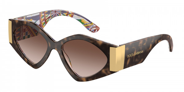 Dolce & Gabbana DG4396 Sunglasses, 321713 HAVANA ON WHITE BARROW GRADIEN (TORTOISE)