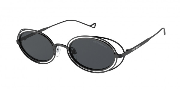 Emporio Armani EA2118 Sunglasses, 333387 MATTE WHITE LIGHT GREY (WHITE)