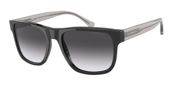 Emporio Armani EA4163F Sunglasses, 58758G BLACK GRADIENT GREY (BLACK)