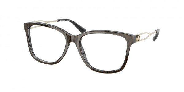 Michael Kors MK4088 SITKA Eyeglasses, 3706 SITKA BROWN SIGNATURE PVC (BROWN)