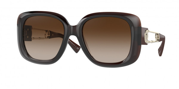 Versace VE4411 Sunglasses, 532413 TRANSPARENT BROWN (BROWN)